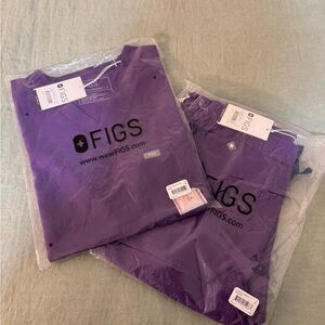 Figs Purple Scrub Set